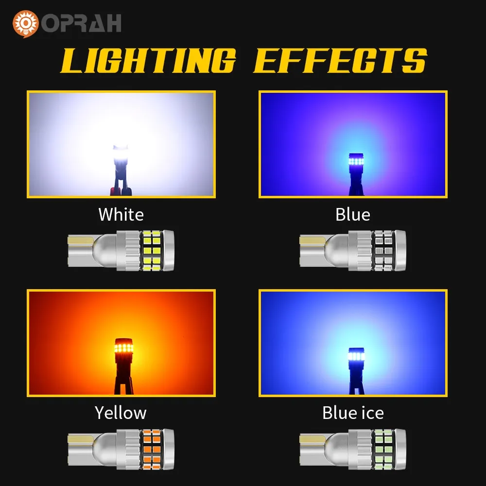 10pcs 12V 24V LED T10 W5W 194 168 Car Truck Signal Lights Canbus 2016SMD No Error Side Parking DRL Lamps Dome Reading Bulb Diode