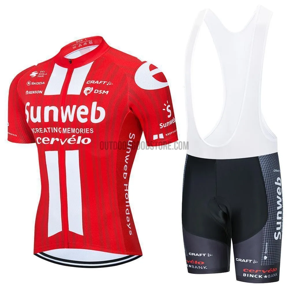 2020 Pro Team Sunweb Cycling Jersey Bib Kit