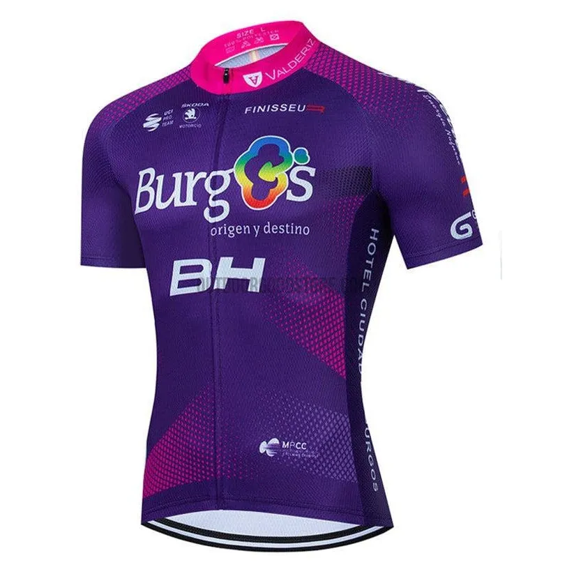 2022 BG Purple Cycling Bike Jersey Kit