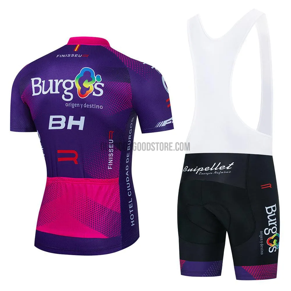 2022 BG Purple Cycling Bike Jersey Kit