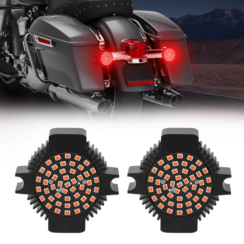 3.25" LED Combo For Harley Turn Signal Lights Bulb And Rear LED Brake Lights Softail Road King
