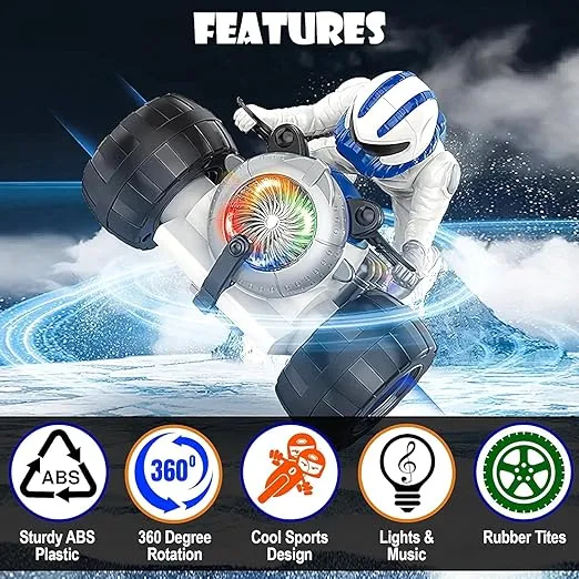 360° SPINNING ACTION STUNT MOTORCYCLE