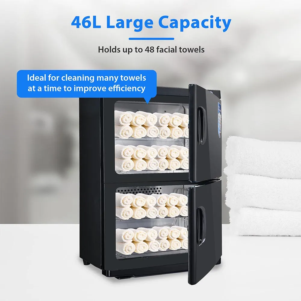 46L Towel Warmer Cabinet with Sterilizer 2in 1