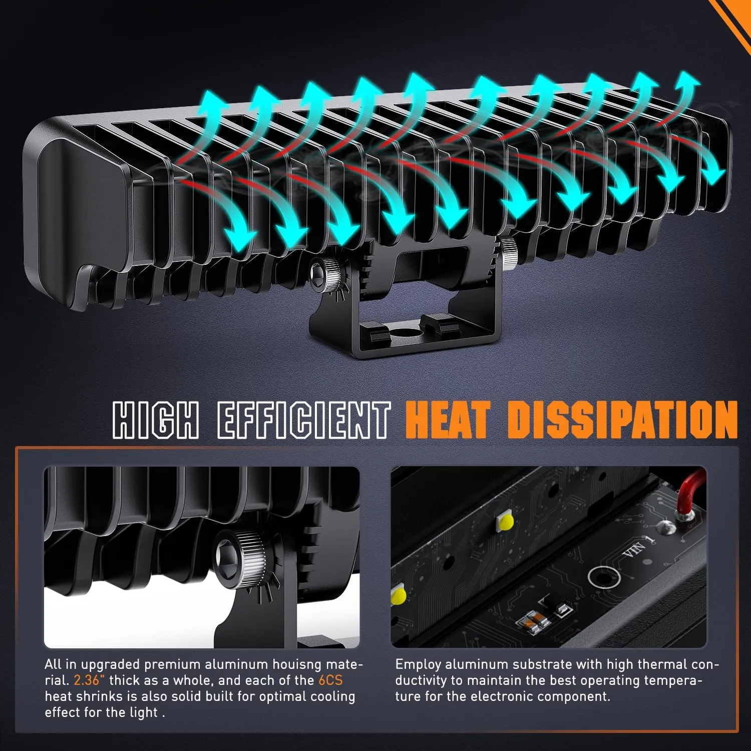 6.5 Inch 30W 3250LM Spot LED Light Bars (Pair) | 16AWG DT Wire