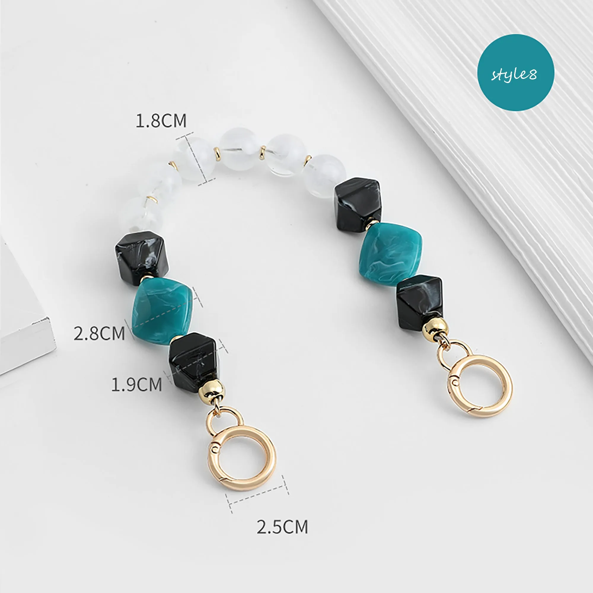 Acrylic chain bag decoration, modification for handheld short bag chain, DIY accessory.