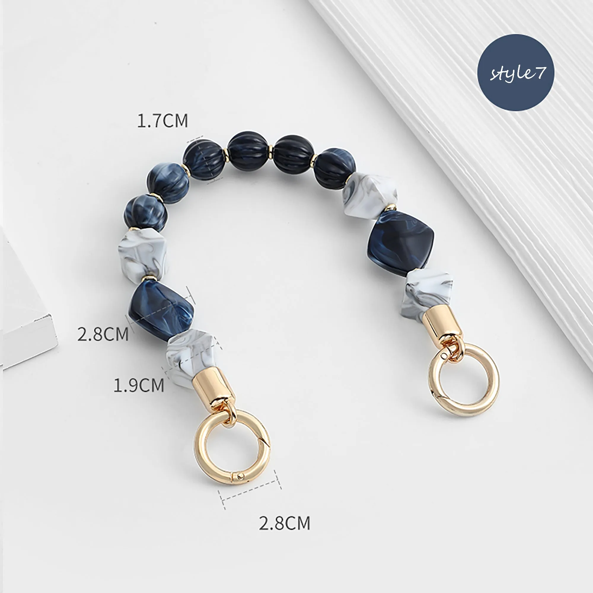 Acrylic chain bag decoration, modification for handheld short bag chain, DIY accessory.