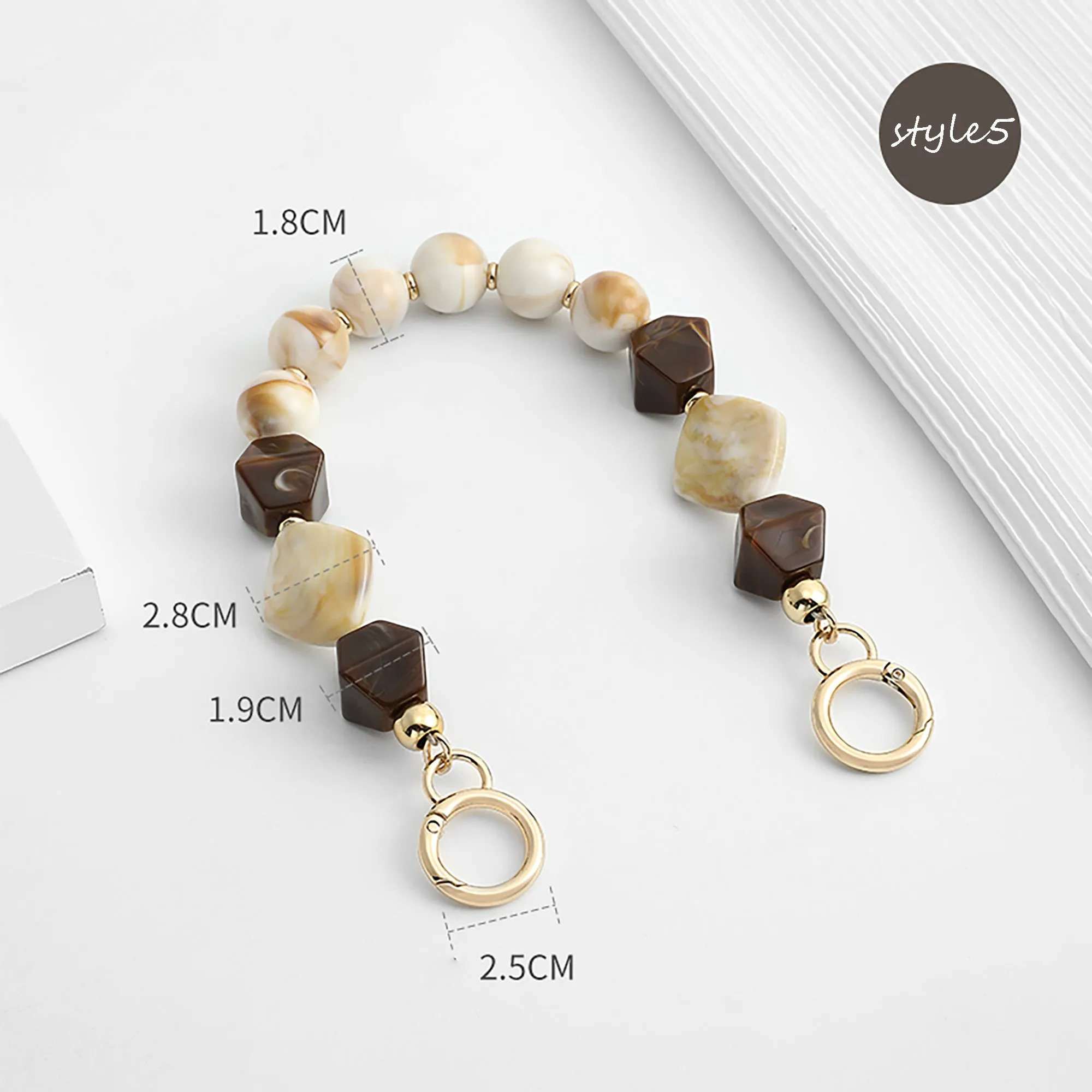 Acrylic chain bag decoration, modification for handheld short bag chain, DIY accessory.