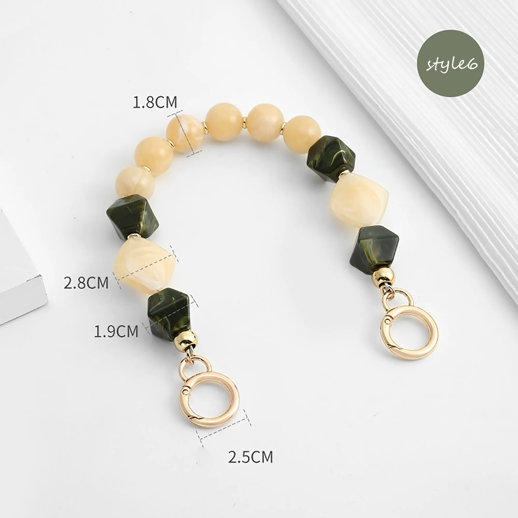 Acrylic chain bag decoration, modification for handheld short bag chain, DIY accessory.