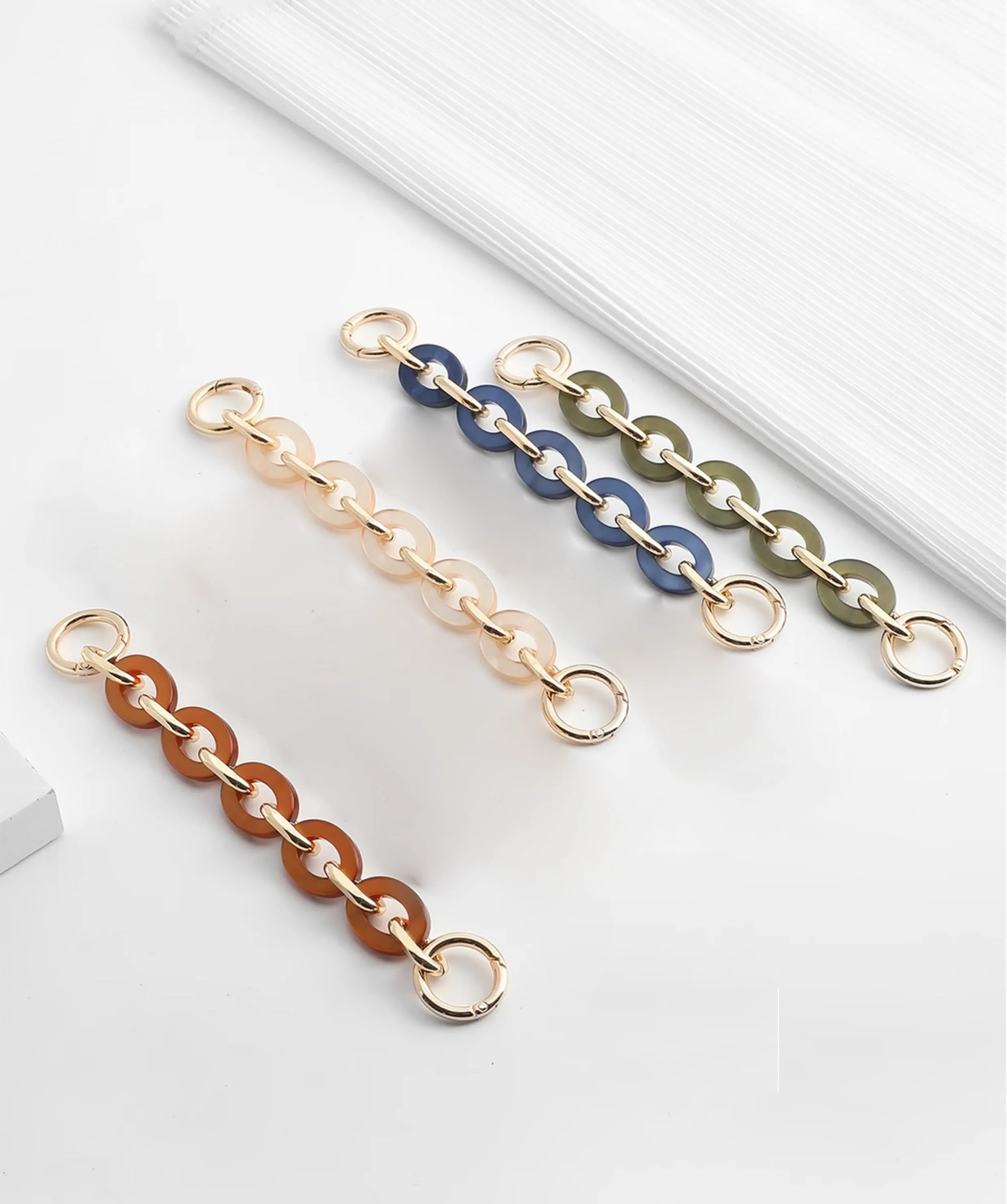 Acrylic chain bag suitable for Diane, shoulder bag replacement accessories, bag chain extension accessories, single shoulder bag chain