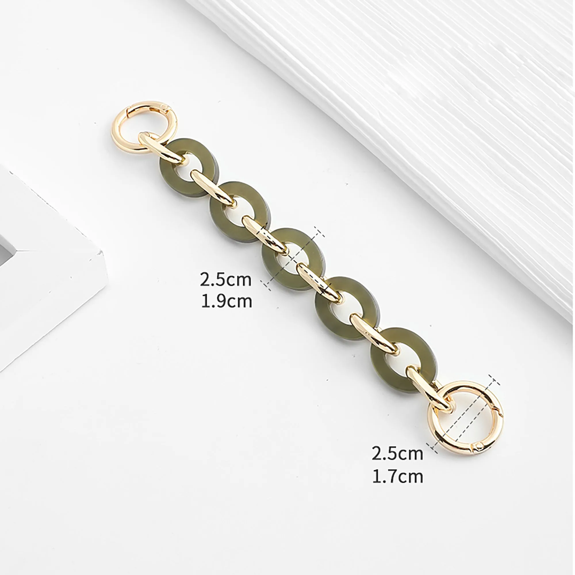 Acrylic chain bag suitable for Diane, shoulder bag replacement accessories, bag chain extension accessories, single shoulder bag chain