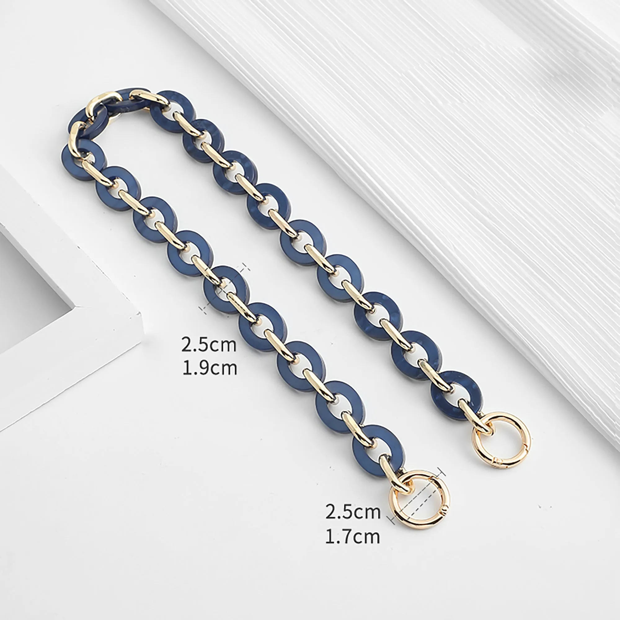 Acrylic chain bag suitable for Diane, shoulder bag replacement accessories, bag chain extension accessories, single shoulder bag chain