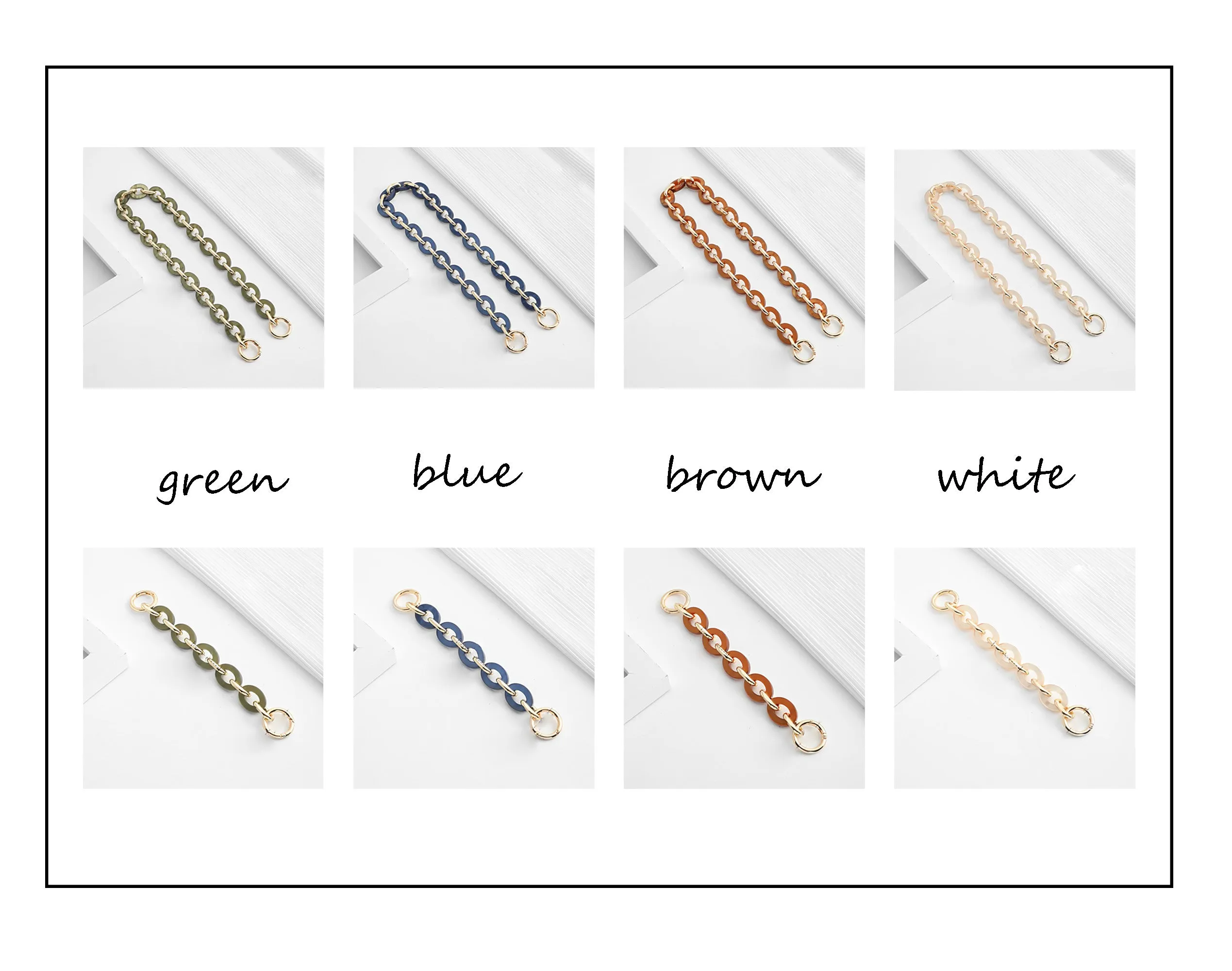 Acrylic chain bag suitable for Diane, shoulder bag replacement accessories, bag chain extension accessories, single shoulder bag chain