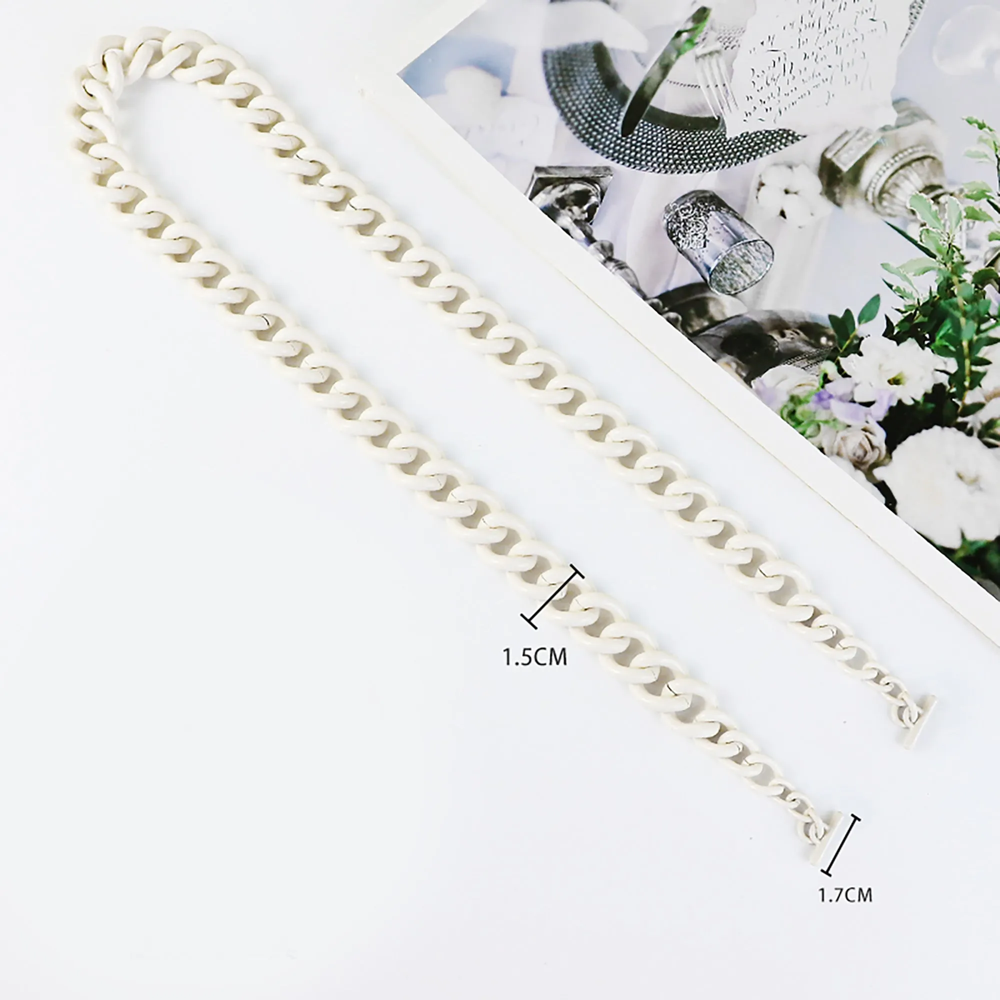 Acrylic Chain Strap for Marmont Bag – 1.5cm Width, Replacement Bag Chain