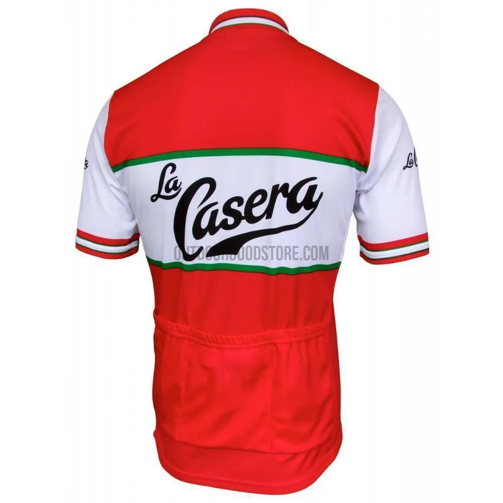 Bahamontes La Casera Red Retro Cycling Jersey