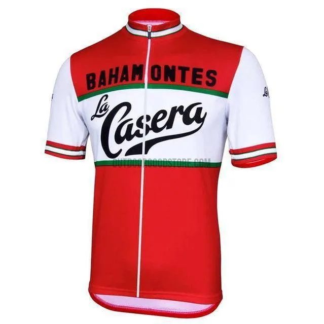 Bahamontes La Casera Red Retro Cycling Jersey