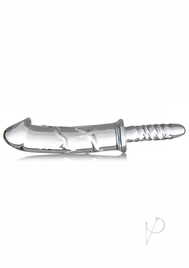 Battle Rammer Phallic Glass Dildo Thruster