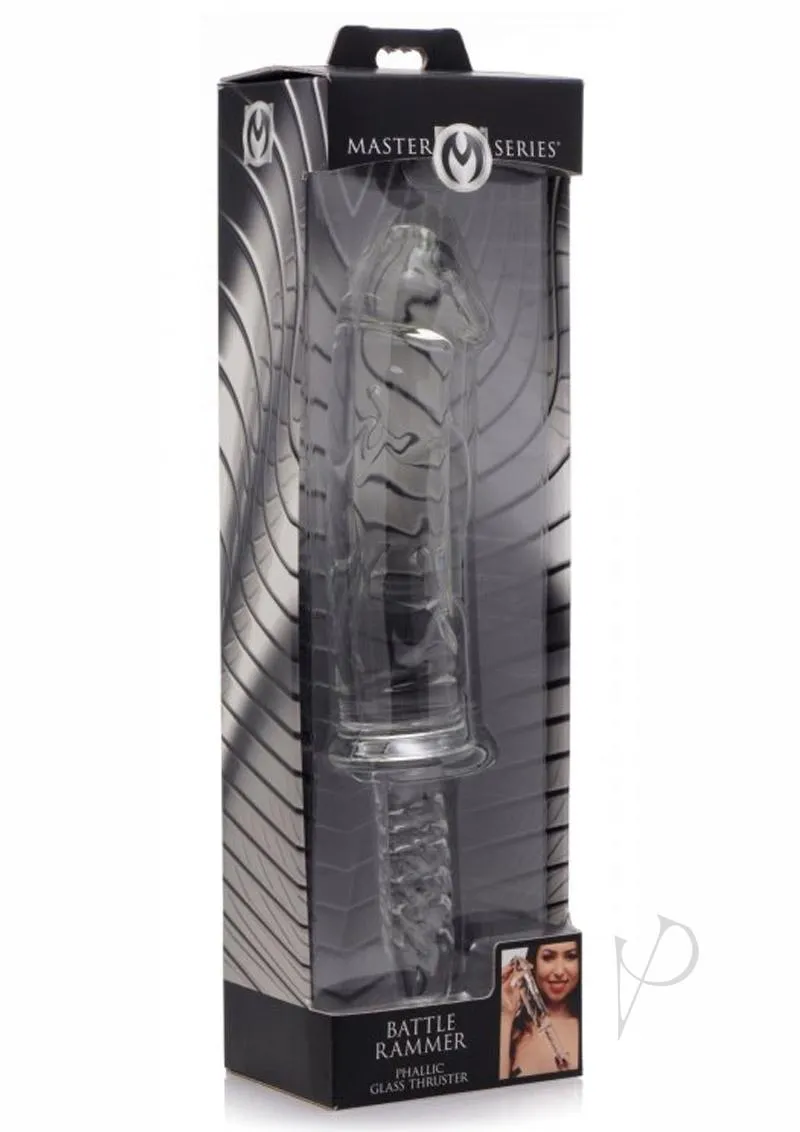 Battle Rammer Phallic Glass Dildo Thruster