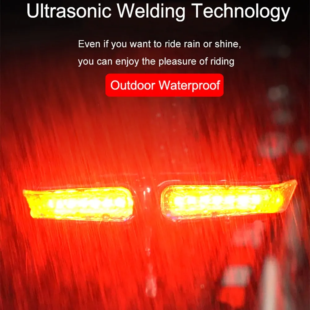 Bicycle 20led Tail Light Turn Signal Indicator Waterproof Usb