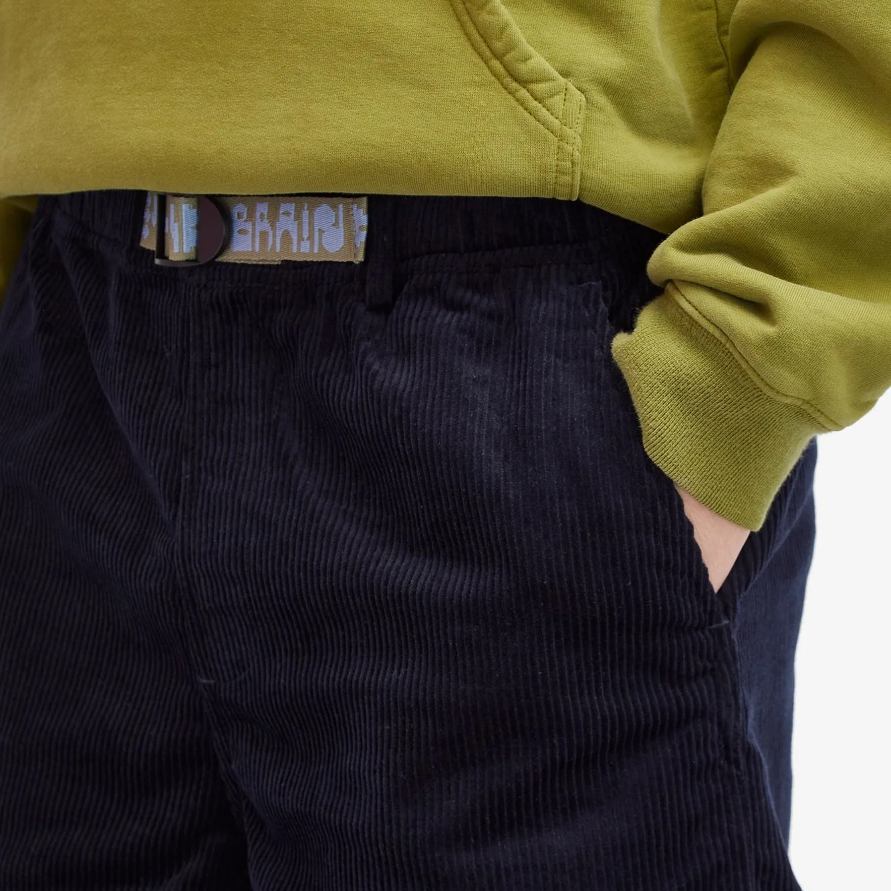 Brain Dead Cord Climber Shorts, blue-black