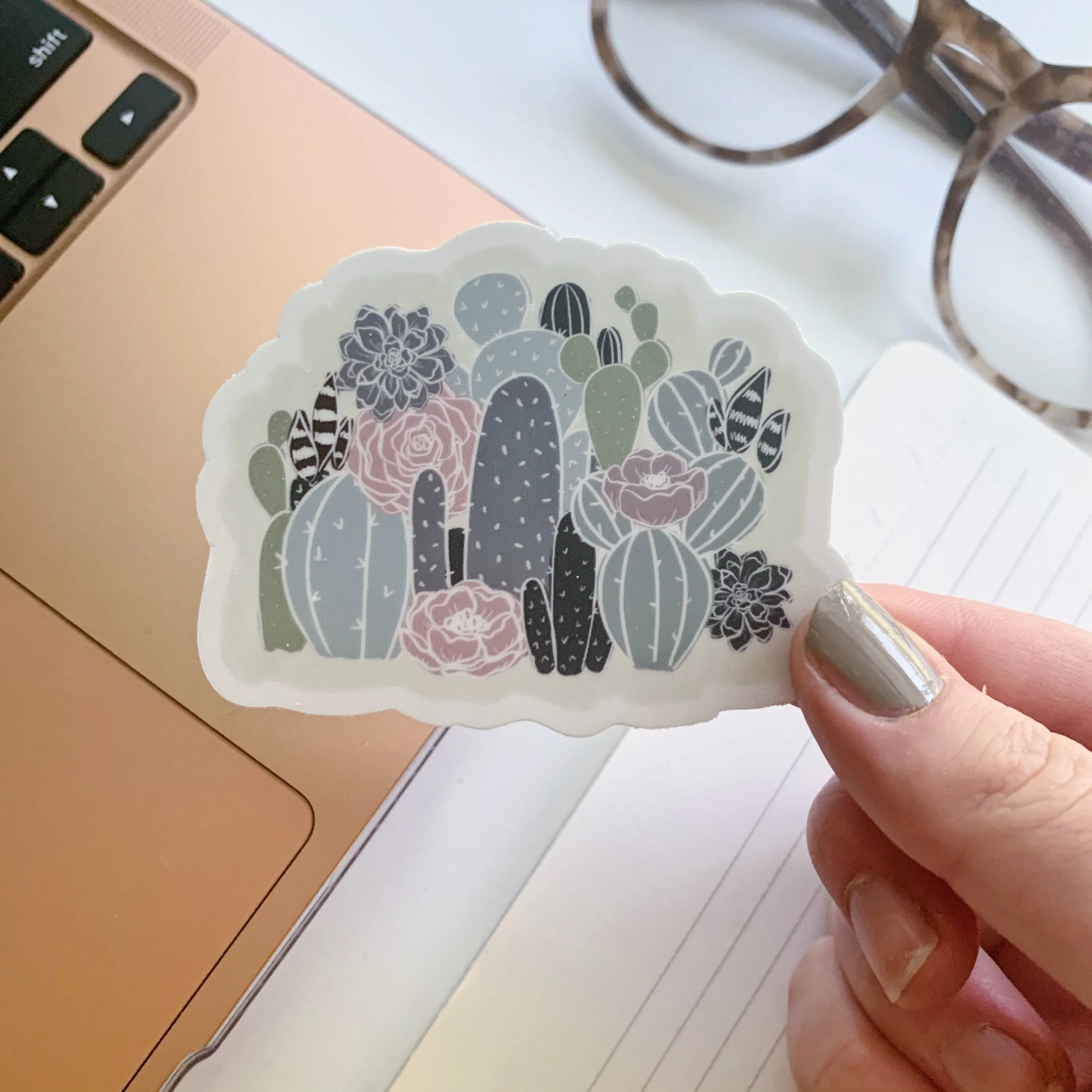 Cactus Florals Sticker