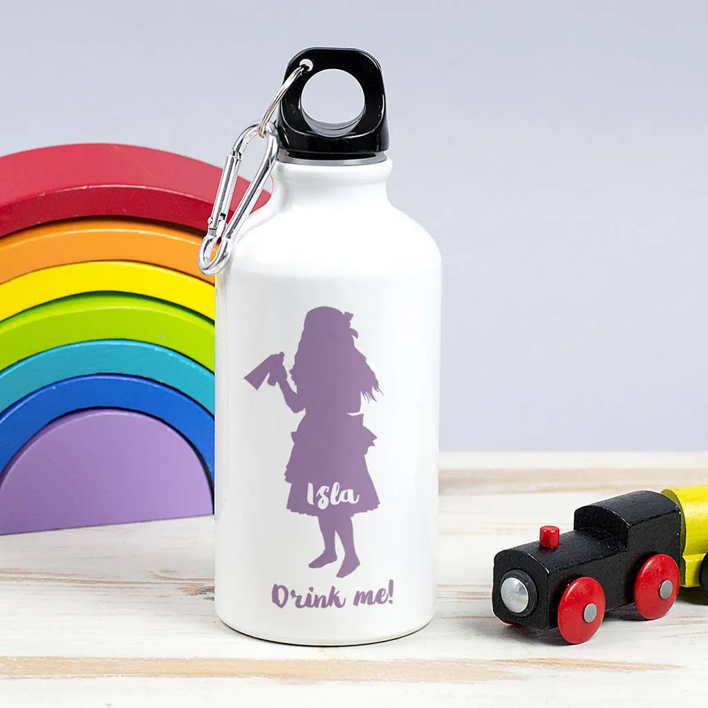Children's Personalised 'Drink Me' Alice Waterbottle