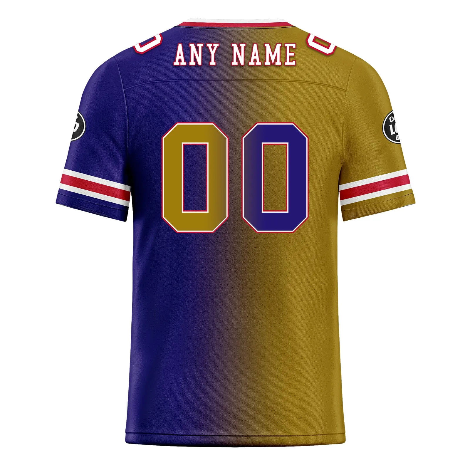 Custom Purple Yellow Maryland Personalized Authentic Football Jersey FBJ02-D028017-17