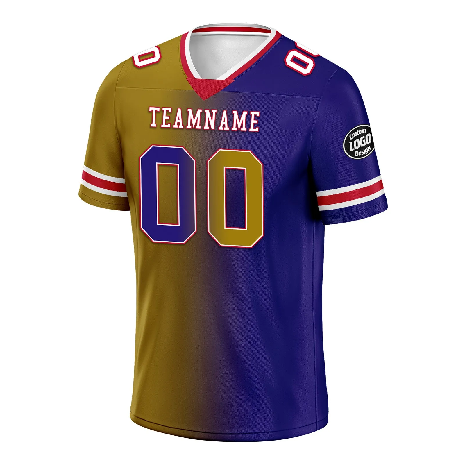 Custom Purple Yellow Maryland Personalized Authentic Football Jersey FBJ02-D028017-17