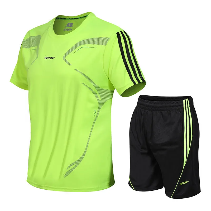 Fitness Short Sleeve T-Shirt Shorts Light Strong Dry breathable casual shorts