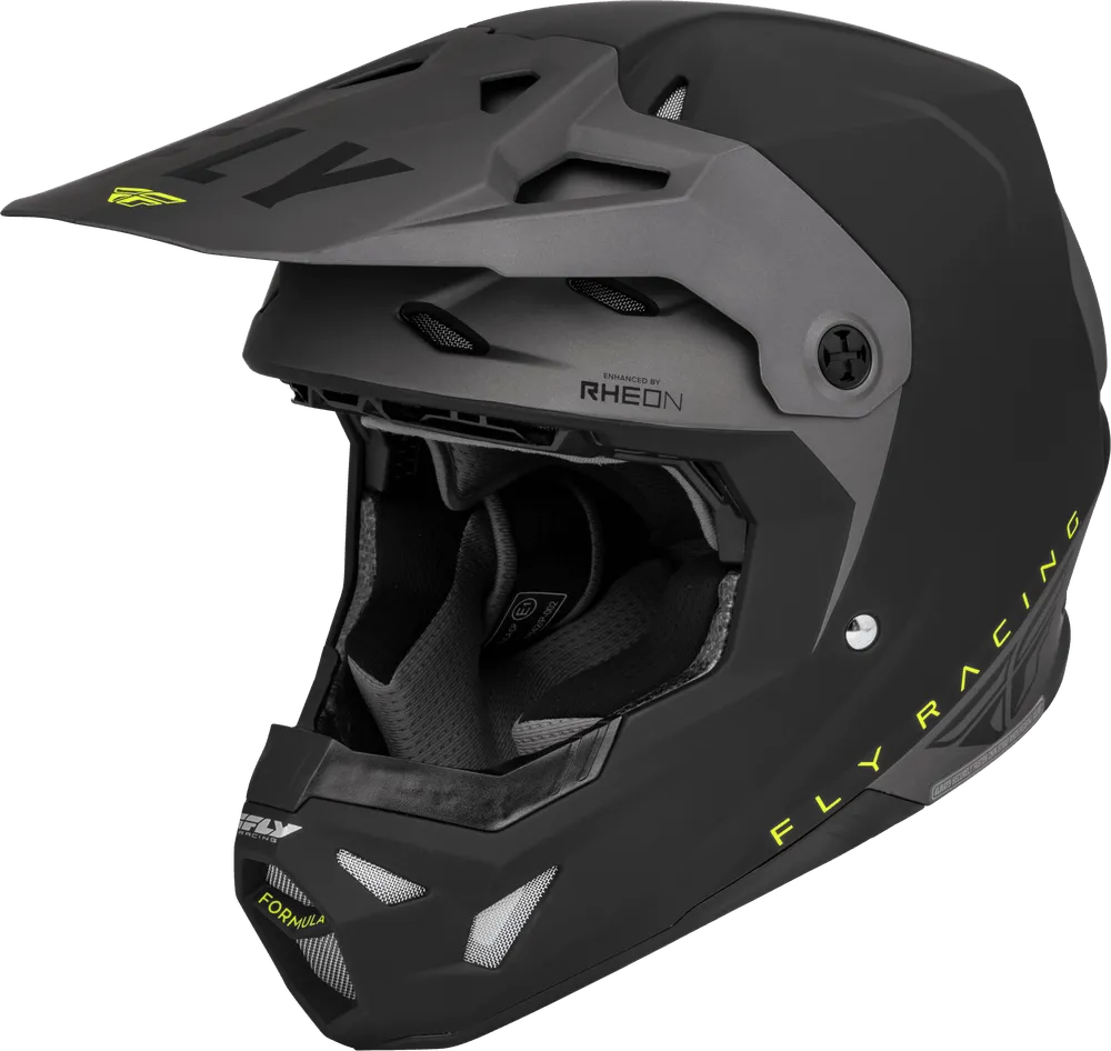 Fly Racing Formula CP Slant Helmet Matte Black/Grey/Hi-Vis
