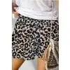 Leopard Drawstring shorts