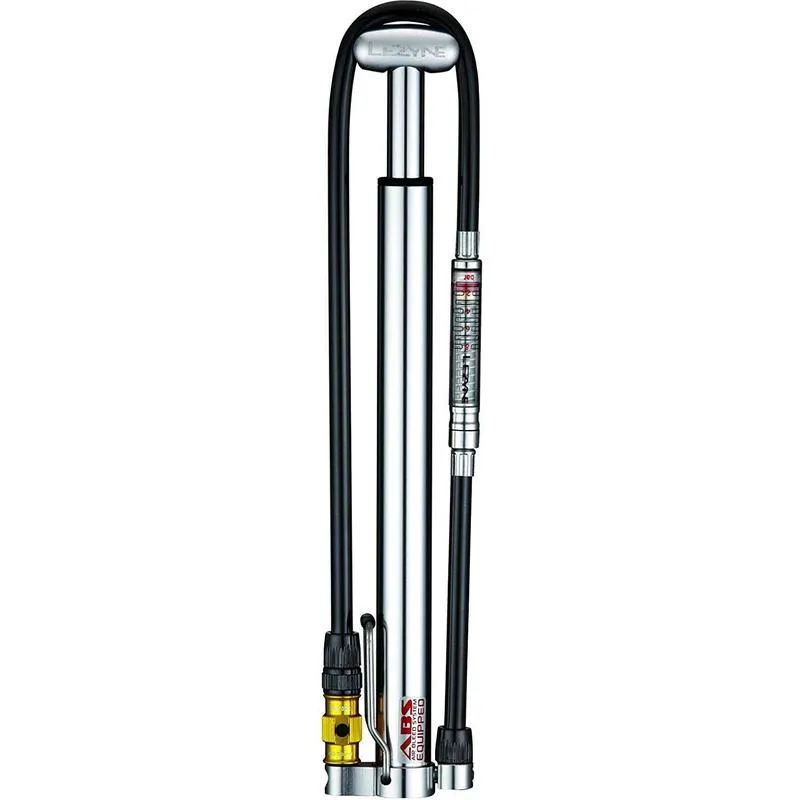 Lezyne Micro Floor Drive Hpg Pump Abs Flip Chuck 160Psi Silver With Gauge