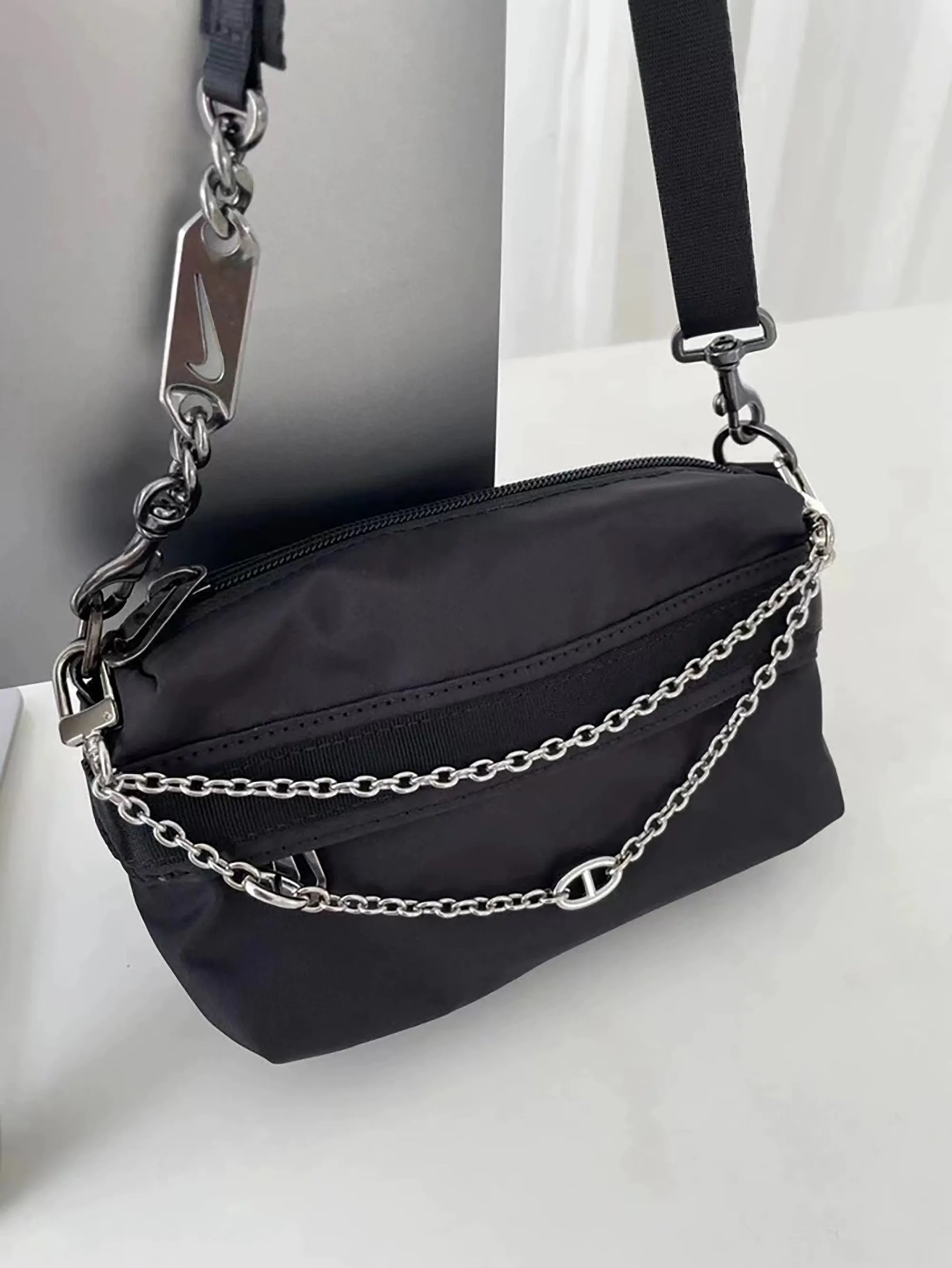 Nike Nylon Bag Transformation Pendant Chain Extension Accessories, Farandole Chain Bag Decoration Chain