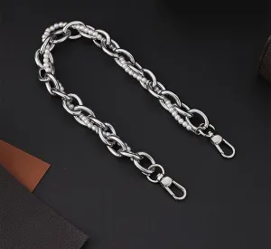 Underarm bag pearl handle decorative accessory chain metal bag strap shoulder strap