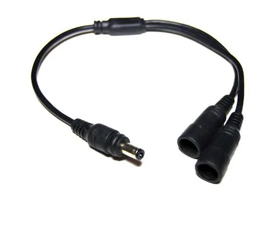 Y-SPLITTER CABLE: CONNECTS 2 HEAD LIGHTS TO 1 BATTERY PACK